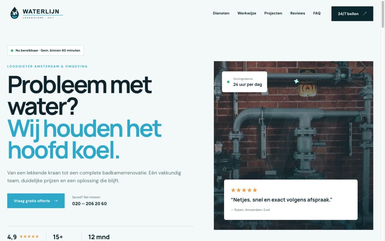 Waterlijn plumber website