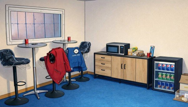 Espace de convivialité de la radio